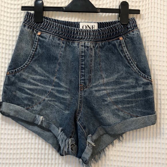 COPY - One Teaspoon Hunters Denim Shorts - Picture 2 of 5
